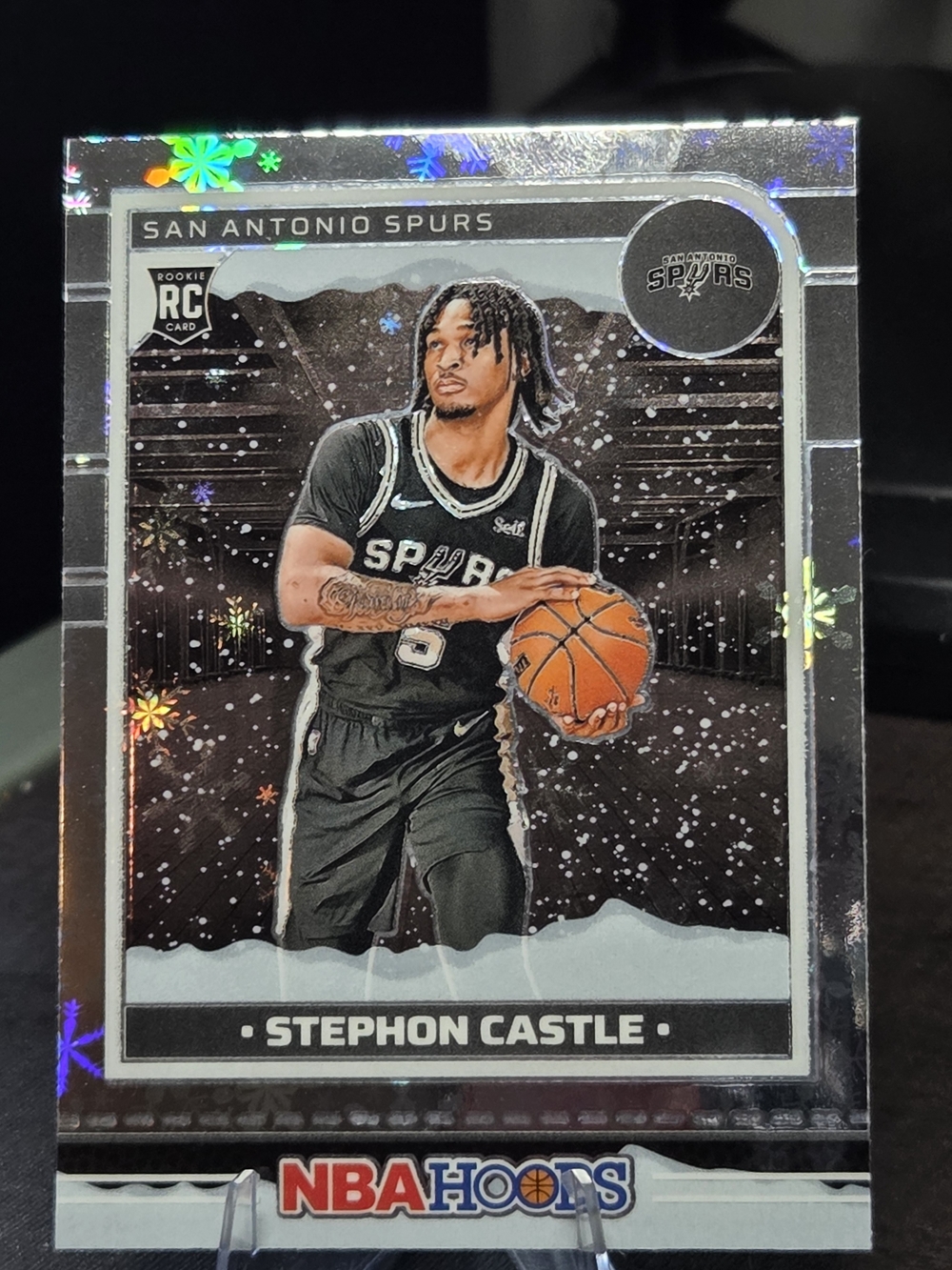 Panini NBA Hoops Stephon Castle Card - Black & Orange